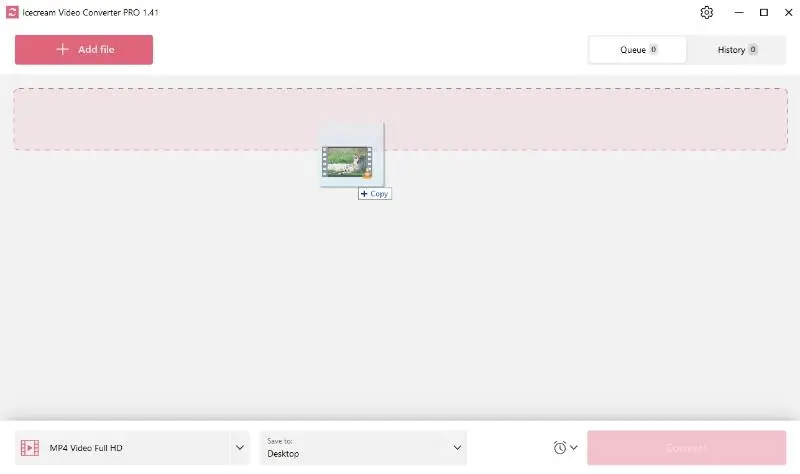 Add video files to free video conversion software 1